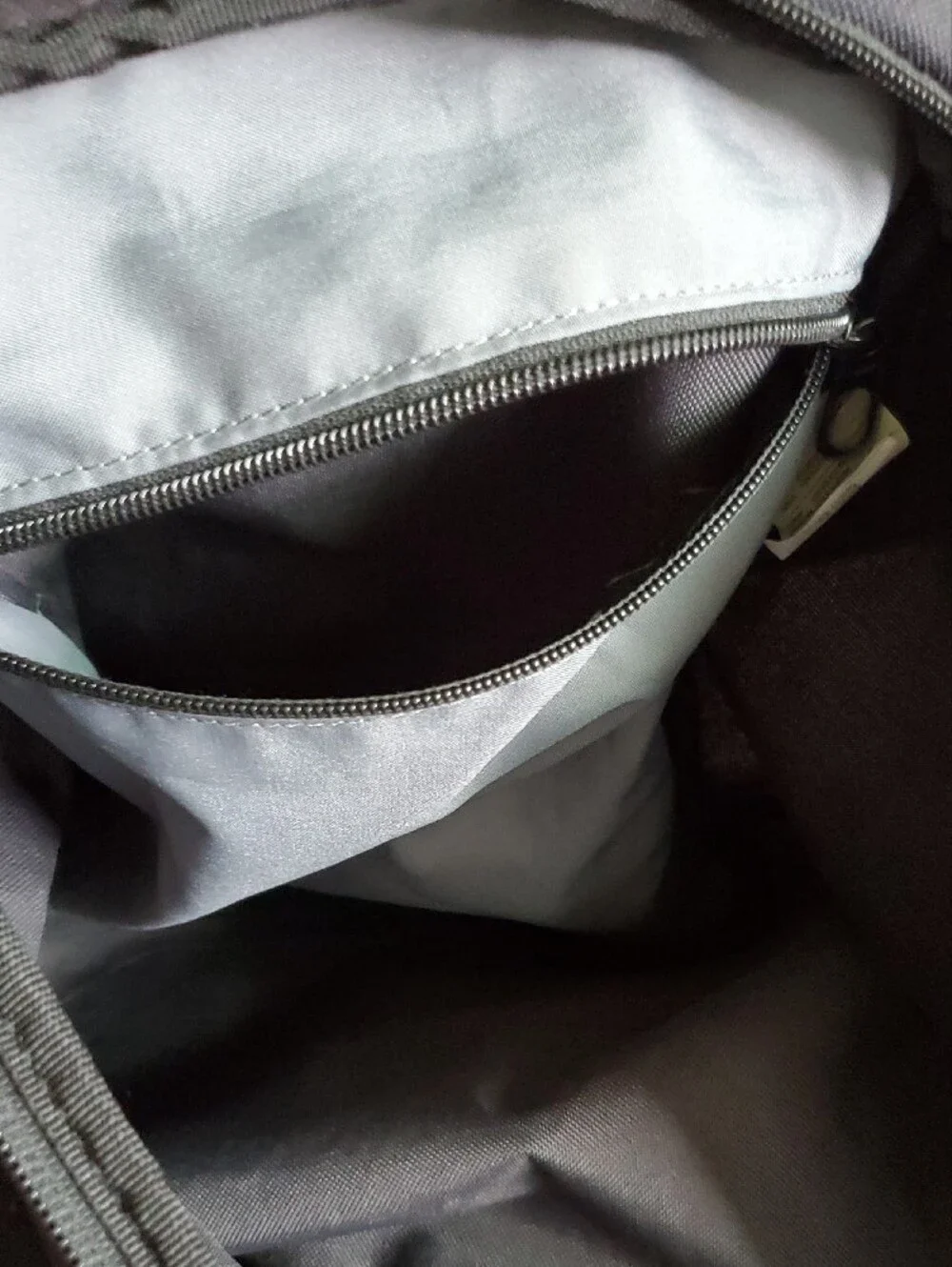 Nike Black Duffel Bag with White Swoosh